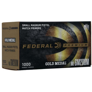 Federal Gold Medal Centerfire Small Magnum Pistol Match Primers - .200 - 1000 Count - 029465156923
