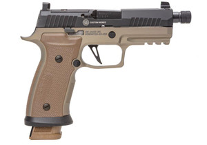 Sig Sauer P320 9mm - 4.6" Threaded Barrel - Optics Ready - Night Sights - FDE / Black - 21 Round - 798681642427