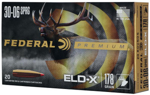 Federal ELD-X 30-06 SPRG - 178 Grain ELD-X - 20 Rounds - 604544689822