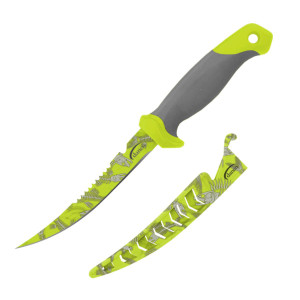 Danco 6" Fillet Knife - Chartreuse Fish - 811326033531