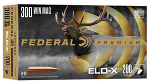 Federal ELD-X 300 Win Mag - 200 Grain Hornady ELD-X - 2860 FPS - 20 Rounds - 604544689877