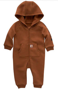Carhartt Infant Fleece Zip Front Coverall - Brown -