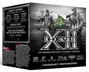 HEVI-Shot HEVI-XII 20 Gauge - 3" - #6 - 1-1/4 oz Payload - 1350 FPS - 25 Rounds - 816383004357