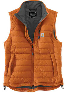 Carhartt Rain Defender Relaxed Fit Lightweight Insulated Vest - Marmalade - Carhartt Rain Defender Relaxed Fit Lightweight Insulated Vest - Marmalade -