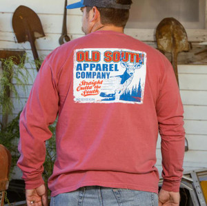 Old South Big Original Tee - Long Sleeve - Crimson -