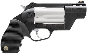 Taurus Judge Tracker Public Defender 45 LC / 410 Gauge - 2.5" Barrel - Stainless / Black - 5 Shot - 725327608332 Taurus Judge Tracker Public Defender 45 LC / 410 Gauge - 2.5" Barrel - Stainless / Black - 5 Shot - 725327608332