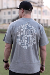 Burlebo Rad Dad Tee - Short Sleeve - Dark Heather Gray -