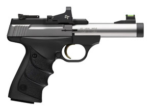 Buck Mark Micro Bull Stainless 22 LR - Threaded Barrel - Crimson Trace Red Dot - Night Sights - Stainless - 10 Round - 023614861706