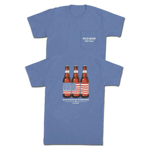Old Row Star Spangled Hammered Tee - Short Sleeve - Blue -