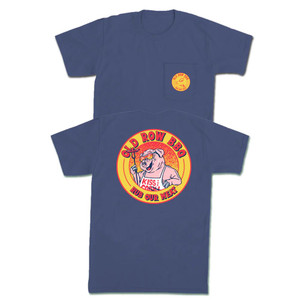 Old Row Rub Our Meat Tee - Short Sleeve - China Blue -