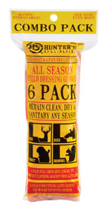 Hunters Specialties Field Dressing Gloves Combo Pack - 6 Pack - 021291010592
