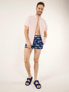 Chubbies The Neon Glades Swim Trunks - 4" - Navy -