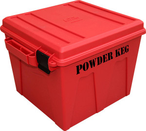 MTM Case-Gaurd Powder Keg - Red - 026057363608