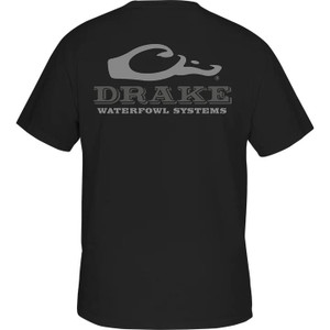 Drake Waterfowl Logo Tee - Short Sleeve - Caviar Black -