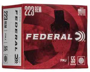 Federal American Eagle 223 Rem - 55 Grain FMJBT - 1282 FPS - 200 Rounds - 604544651126