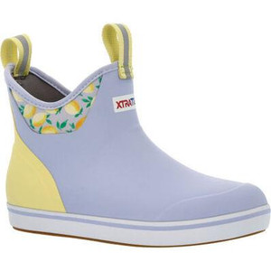 XTRATUF Women's Ankle Deck Boot - 6" - Periwinkle Lemon -