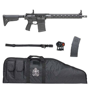 Springfield Saint Victor Gear Up Bundle 308 Win - 16" Threaded Barrel - Vortex Crossfire Red Dot - Black - 30 Round - 706397976781