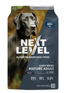 Next Level Giant Breed Mature Adult Dog Food - 50lb - 850018160353 Next Level Giant Breed Mature Adult Dog Food - 50lb - 850018160353