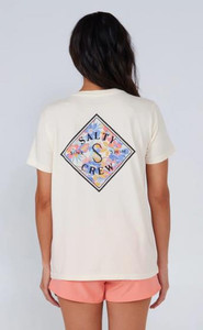 Salty Crew Women's Tippet Printed Boyfriend Tee - Short Sleeve - Bone -