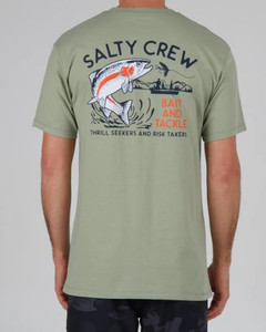 Salty Crew Fly Trap Premium Tee - Short Sleeve - Dusty Sage -