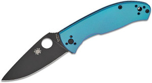 Spyderco Tenacious Frame Lock Folding Knive - Blue - 716104019106
