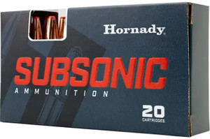 Hornady Subsonic 45-70 Govt - 410 Grain Sub-X - 1075 FPS - 20 Rounds - 090255827422
