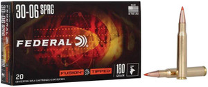Federal Fusion 30-06 SPRG - 180 Grain Tipped Fusion - 2725 FPS - 20 Rounds - 604544695205