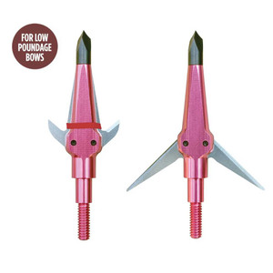 Swhacker #224 Broadheads for Low Poundage Bows - 100 Grain - 1.50" Cutting Diameter - 3 Pack + 1 Practice Head - 895090002245