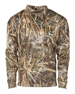 Banded Tec Fleece Mock Neck Shirt - Realtree Max-7 -