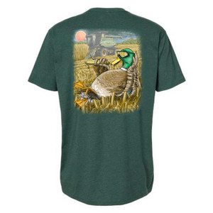 Combat Waterfowl Shuck Norris Vol. 1 Tee - Short Sleeve - Heather Forrest Green -