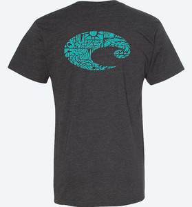 Costa Tiki C Tee - Short Sleeve - Dark Heather -