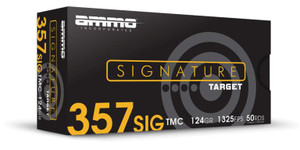Ammo Inc Signature 357 Sig - 124 Grain - 1325 FPS - 50 Rounds - 818778024445