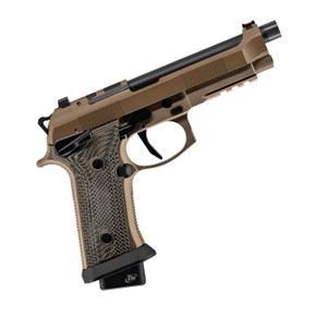 Beretta 92XI SAO Sabbia 9mm - 4.7" Threaded Barrel - FDE / Black - 22 Round - 082442988016