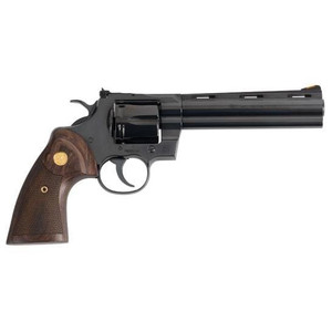 Colt Python 357 Magnum - 6" Barrel - Black / Walnut - 6 Shot - 098289003478