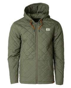 Banded Mountainside Full Zip Quilted Jacket - Forrest -