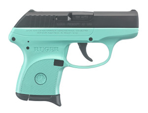 Ruger LCP 380 ACP - Turquoise / Black - 6 Round - 736676037469