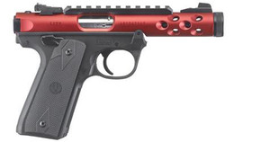 Ruger Mark IV 22/45 Lite 22 LR - Threaded Barrel - Red / Black - 10 Round - 736676439102