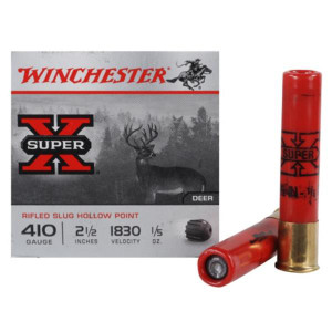 Winchester Super-X Value Pack 410 Gauge - 2.5" - 1/5oz Rifled Slug - 1830 FPS - 15 Round - 020892020580