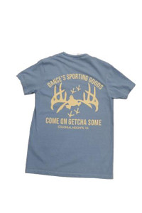 Dance's Sporting Goods Flying Duck Antlers Tee - Short Sleeve - Ice Blue -