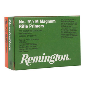 Remington #9-1/2 Large Magnum Rifle Primers - 1000 Count - 047700095615 Remington #9-1/2 Large Magnum Rifle Primers - 1000 Count - 047700095615