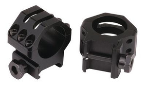 6-Hole Tactical Picatinny Ring Medium Matte Black 30mm - 076683996930