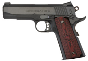 Colt 1911 Lightweight Commander 45 ACP - 4.25" Barrel - Black / Wood Grips - 7 Round - 098289111050