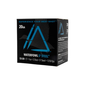 Apex Waterfowl S3 Steel 20 Gauge - 3"- #3 - 1oz Payload - 1250 FPS - 25 Rounds - 850010408378