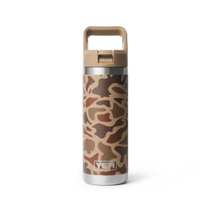 YETI Rambler 18oz Water Bottle with Color-Matched Straw Cap - Wetlands Camo - 888830502365