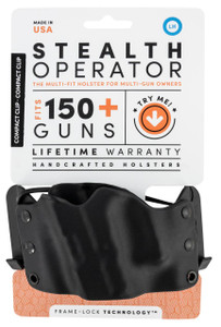 Stealth Operator Compact Clip Holster - Left Hand - Black - 611401601804