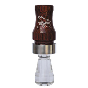 Buck Gardner Double Cross Double Reed Duck Call - Diamondwood / Clear - 639287442199