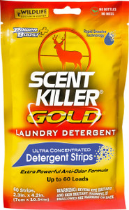 Wildlife Research Center Scent Killer Gold Ultra-Concentrated Laundry Detergent  Strips - 60 Pack - 024641012857