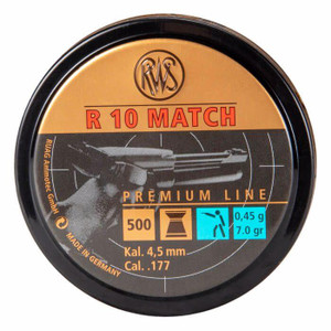 Umarex RWS R10 Match .177 Premium Line - 7.0 Grain - 4.5mm - 500 Count - 723364150180
