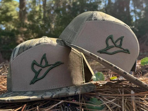 Combat Waterfowl 7 Panel Logo Hat - Bottomland / Tan - 400100005960