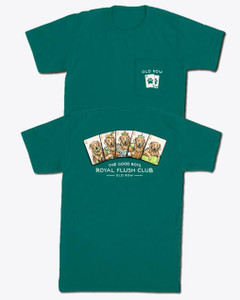 Old Row Royal Flush Pocket Tee - Short Sleeve - Emerald -
